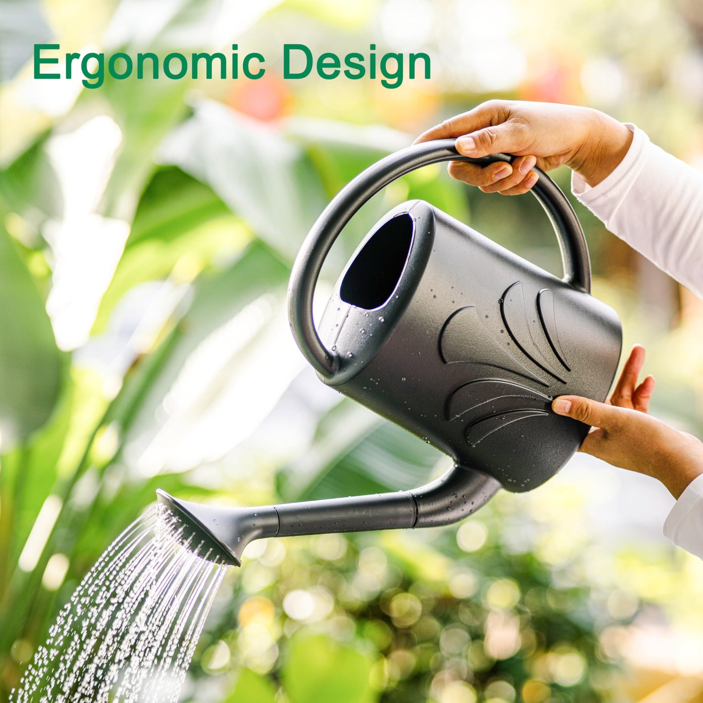 Plant Watering Can 1 Gallon, Watering Can for Outdoor Plants with Sprinkler Head