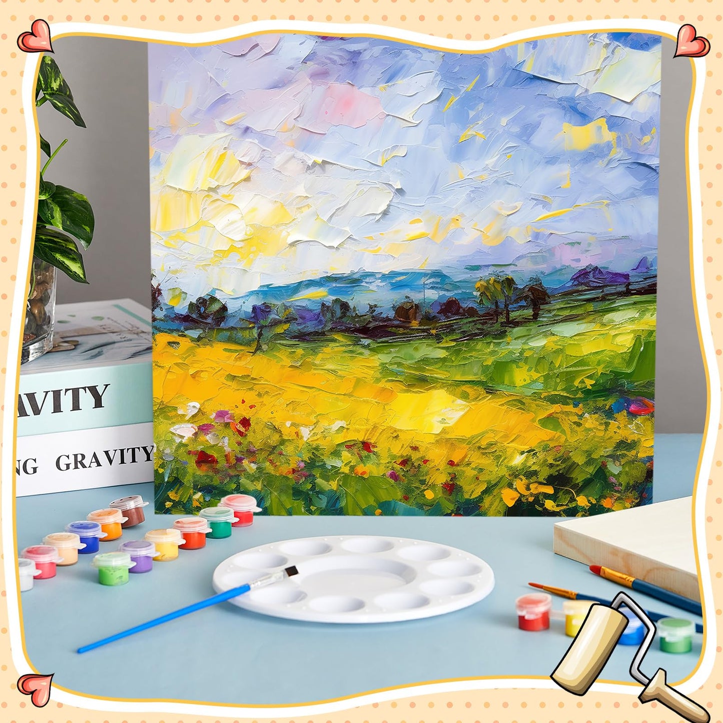 Barydat 24 Pcs Wood Panels for Painting 12'' x 12'' Unfinished Wood Canvas Board Artist Wall 0.79'' Deep Wooden Cradled Panel for DIY Crafts, Easel Display, Painting Pouring Arts Use with Oil, Acrylic