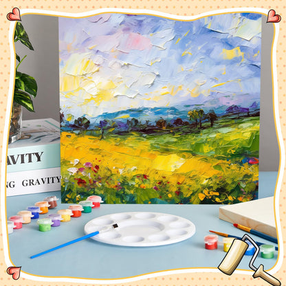 Barydat 24 Pcs Wood Panels for Painting 12'' x 12'' Unfinished Wood Canvas Board Artist Wall 0.79'' Deep Wooden Cradled Panel for DIY Crafts, Easel Display, Painting Pouring Arts Use with Oil, Acrylic