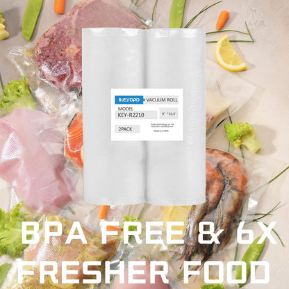 Vacuum Sealer Bags Rolls, 7 Sizes, 2 Pack, Thicker Heavy Duty, BPA Free, Great for Vac Storage, Sous Vide Cooking (1