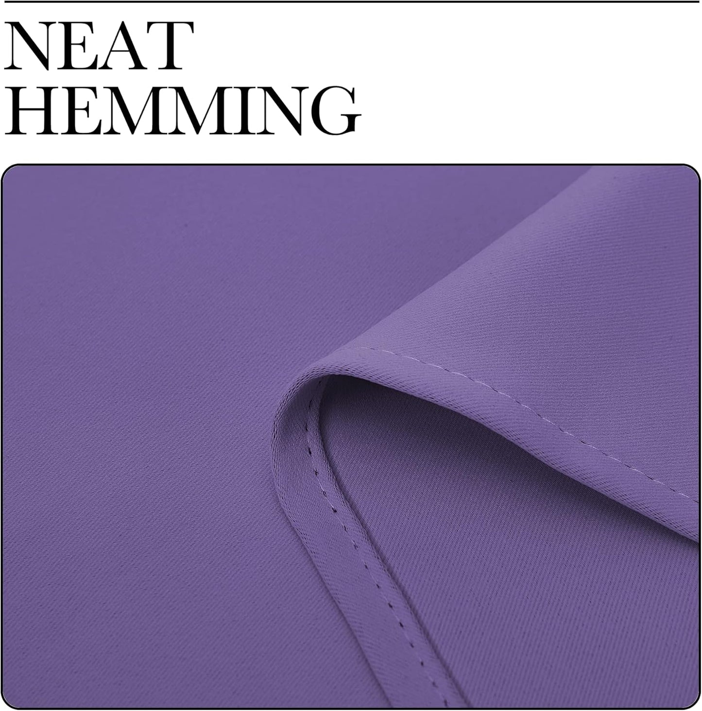 NICETOWN Blackout Curtains - Lilac Purple, 102" Long x 55" Wide, 2 Pieces | Sound Reducing, Heat & Cold Blocking Panels for Modern Decor
