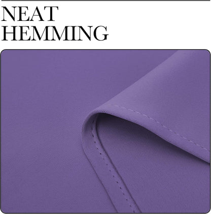 NICETOWN Blackout Curtains for Patio Glass Door - Privacy Panel Drapes, Lilac Purple, 42" x 90" (1 Pair)