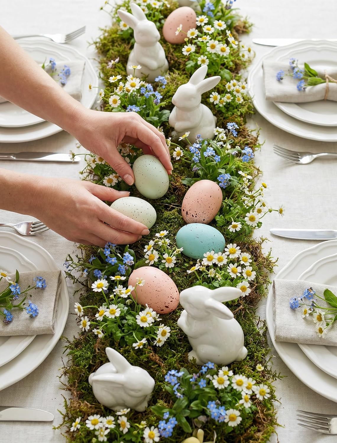 Allaugh 24pcs 2.4" 1 Pastel Easter Eggs Decorations: Solid Speckled Foam Eggs - Fills Gallon Vase - Shatterproof Spring