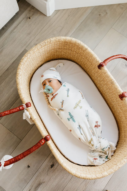 Copper Pearl Swaddle Blankets for Newborns | Soft Stretchy Receiving Blankets for Boys and Girls | Large 46 x 46 Inch Baby Blankets | Lightweight and Breathable Swaddles | Marigold