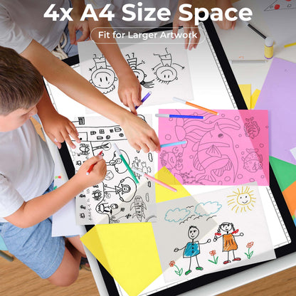 Bylitodt Rechargeable A2 Extra Large Light Board for Diamond Painting, Magnetic Copy Pad with Side Button, 3Color Modes 25.2 "x 18.4" LED Light Box for Tracing and Drawing, Sketching, Weeding Vinyl