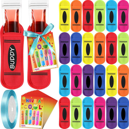 24 Set 24 24 1 Summer End of School Year Gift End of Year Student Gift Include Pcs Reusable Ice Pop Sleeves Pcs Gifts