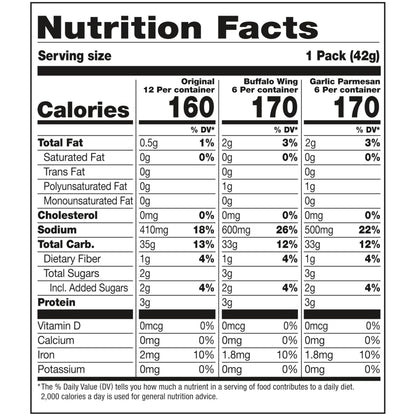 Snack Factory Pretzel Crisps Variety Pack, Individual 1.5 Ounce (Pack of 24)