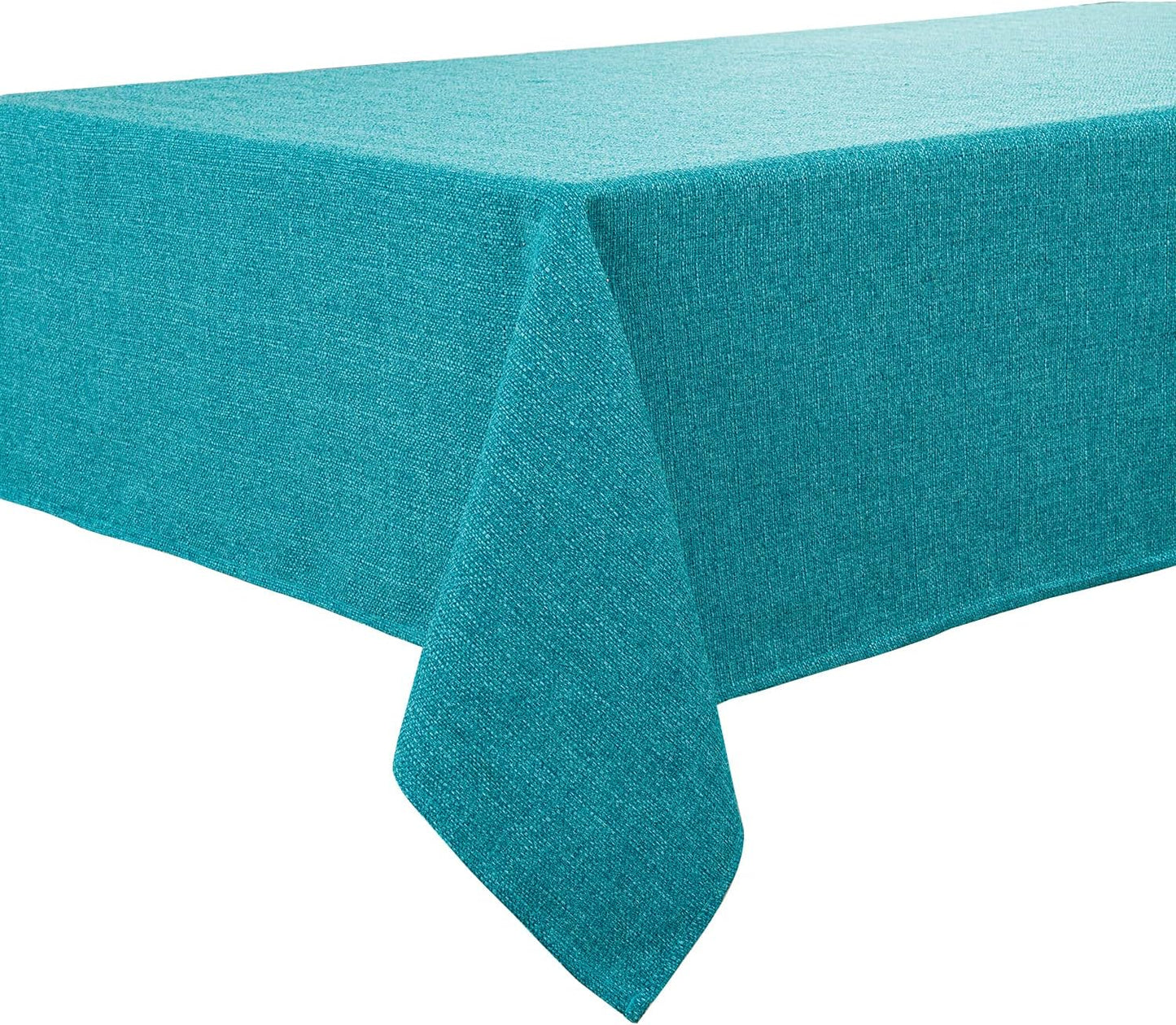 23.6x23.6) BALCONY & FALCON Small Square Tablecloth Washable Wrinkle Resistant and Water Proof Table Cloth Linen Fabric