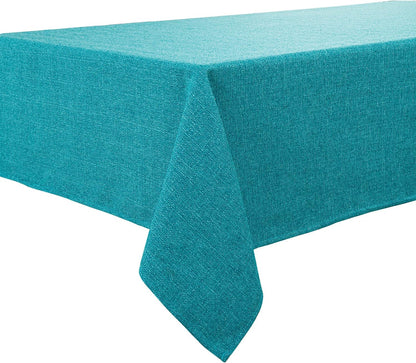 23.6x23.6) BALCONY & FALCON Small Square Tablecloth Washable Wrinkle Resistant and Water Proof Table Cloth Linen Fabric
