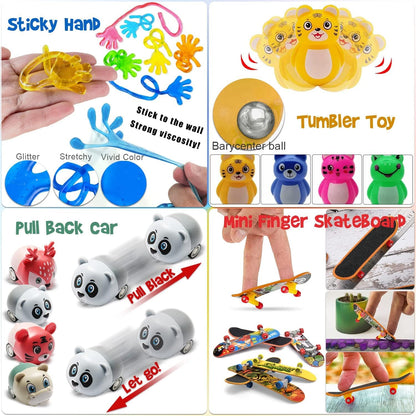 Totbit 56 Pcs Party Favors - Fun Treasure Chest Box Toys for Kids | Perfect for Birthdays & Carnivals