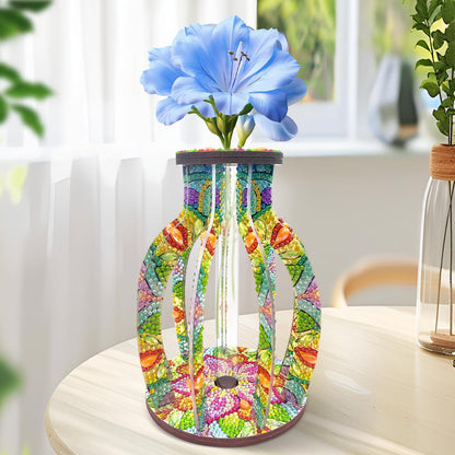 ILYUFO Diamond Art Kits for Adults, DIY Vase Diamond Art, Diamond Painting Kit, Ideal Desktop Ornaments & Thoughtful Female Gifts (Life)