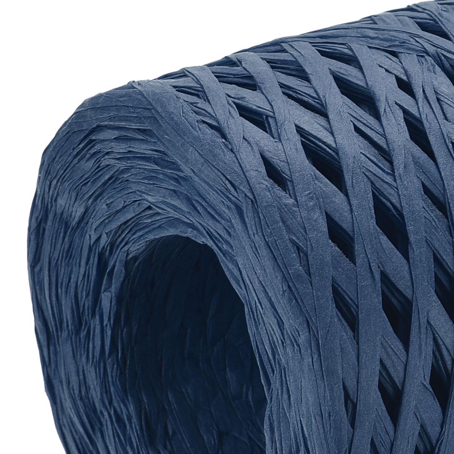 uxcell Raffia Paper Craft Ribbon, 1/4 Inch 218 Yards Raffia Twine String Packing Paper Twine for Christmas Wrapping DIY Craft, Navy Blue