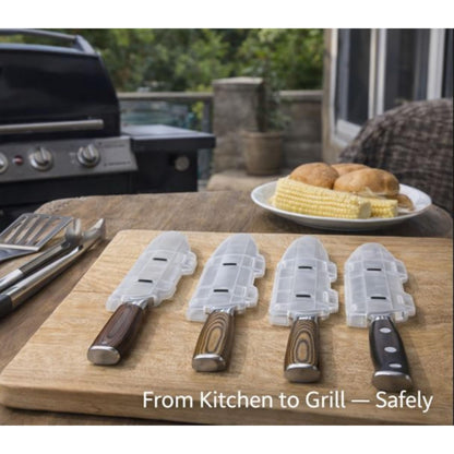 Agilux Blade Guard 10" Knife Blade Protector Made in USA Safe Storage and Transport for Kitchen Knives Protects Edges in Drawers Travel Camping RV