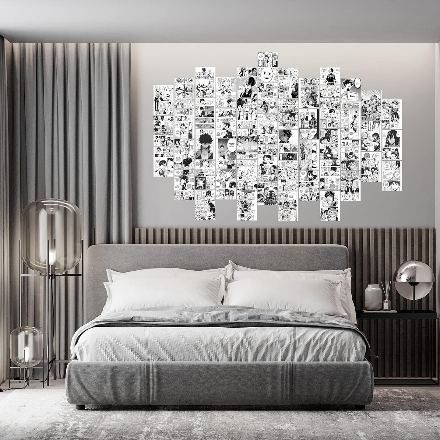 WOONKIT My Hero Academia Posters, Anime Wall Collage for Bedroom Decor, 50PCS 4x6 Inch