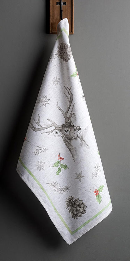 Maison d' Hermine Kitchen Towel, 100% Cotton Quick Dry Cleaning Dishtowel, Set of 3 for Gifts, Dining, Home