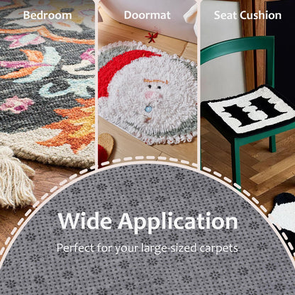 BESGEER 80" * 80" Rug-Backing-Antislip-Tufting-Cloth, 2mm Thick (More Wear-Resistant & Tear-Resistant & Durable), Perfect for Carpets Rug Tufting Gun Cushion Punch Needle Rug