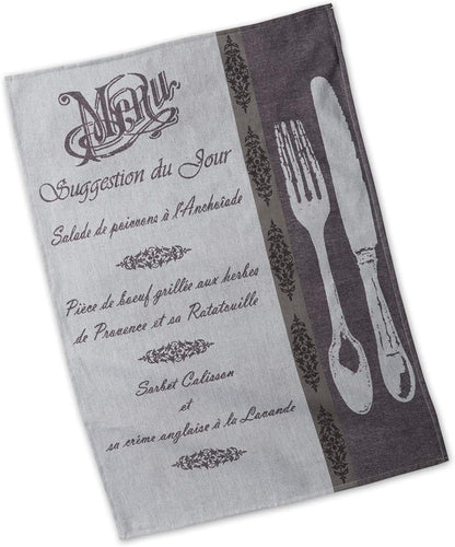 DII Cotton French Jacquard Dish Towels, Set of 3 Decorative Tea Towels for Everyday Kitchen Cooking and Baking