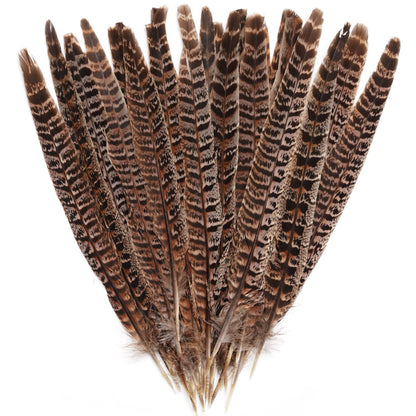 obmwang 27Pcs 25-30cm Natural Pheasant Feathers for DIY Craft Wedding Home Party Decorations