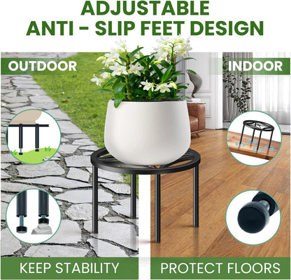 3-Pack Use(10.24" 10.24" 8.66" TOSKING Plant Stands - Heavy Duty Low Plant Stand, No Assembly Required Risers
