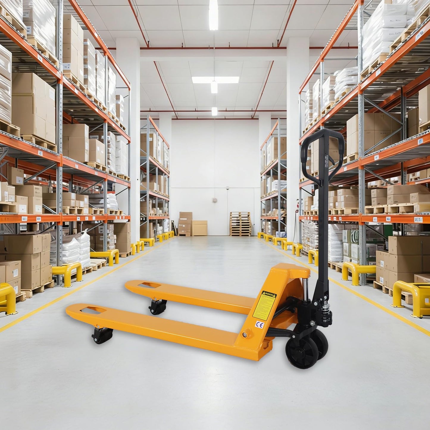 APOLLOLIFT Pallet Jack Truck, 5500lbs Capacity 27" W x 48" L Forks Manual Standard Duty Pallet Truck for Warehouse-Nylon Wheels