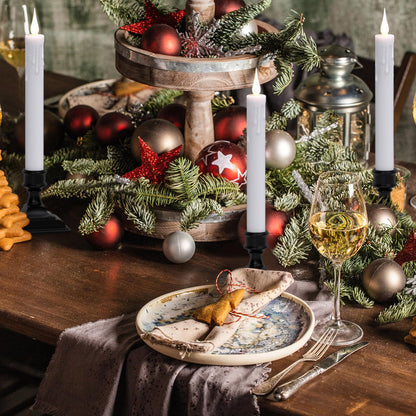 Wondise Flameless Window Candles with Timer & Remote, Battery Operated LED Flameless Flickering Holiday Candles with Removable Holder and Suction Cups for Christmas Thanksgiving Home Decoration