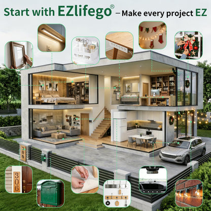 EZlifego Double Sided Tape Heavy Duty(Extra Large 16.5FT), Nano Adhesive Mounting Tape Wall Decor,Sticky Picture Hanging Adhesive Strips Poster Tape