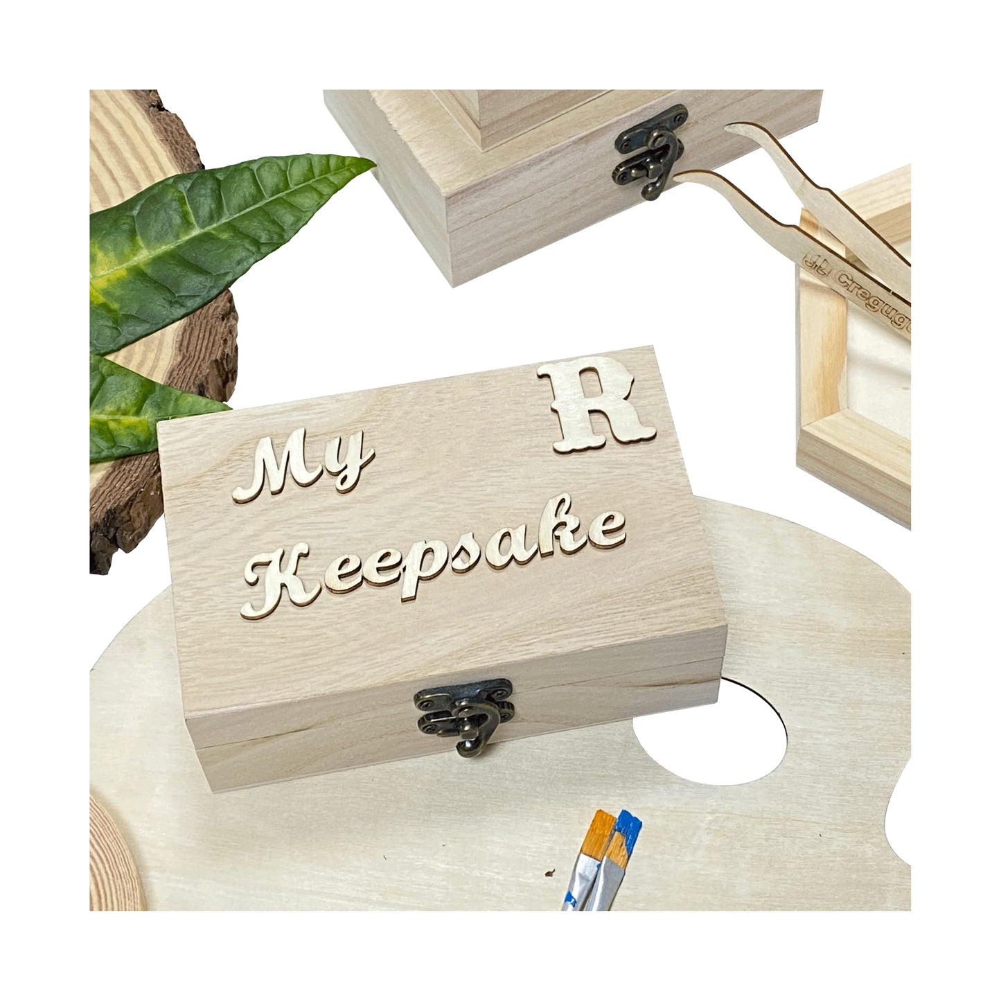 Cregugua 8 Pack 6 X 4 X 2 Inch Unfinished Wooden Box For Crafts Small Keepsake Box Treasure Chest Wood Jewelry Box