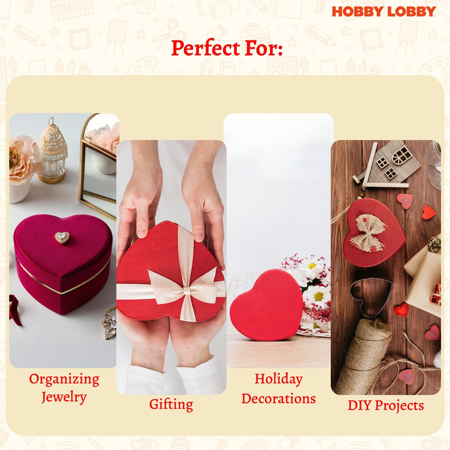 Heart Paper Mache Boxes with Lids (Set of 3) - Brown Kraft Paper Nesting Gift Boxes - Crafting Paper Mache Heart Box with Lid for Custom Decoration - Durable Paper Mache Box for Versatile Storage