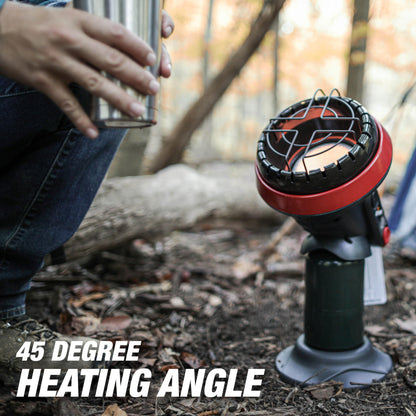Mr. Heater F215100 MH4B Little Buddy 3800-BTU, Indoor Safe Propane Heater With ODS & Tip-Over Protection, Heating Area Up to 95 Sq. Ft - Lightweight, Medium - Black/Red