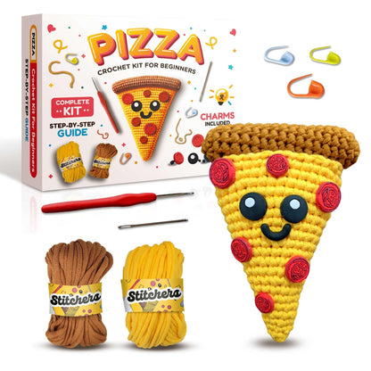Stitchers Crochet Kit for Beginners Kids and Adults - Learn to Crochet Amigurumi Kit for Starters with Beginner Friendly Yarn and Step by Step Videos