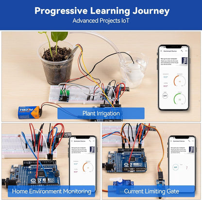 SunFounder Ultimate Starter Kit with Original Arduino Uno R4 Minima, 3 in 1 IoT/Smart Car/Basic Kit with Online Tutorials, for Beginners to Enthusiasts (Original Arduino Uno R4 Minima Included)