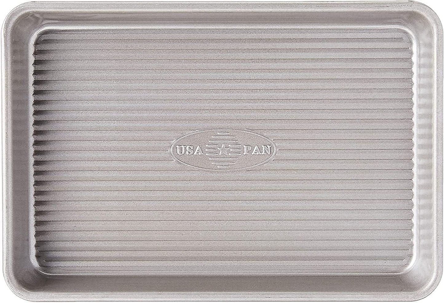 USA Pan Bakeware Mini Sheet Baking Pan, Warp Resistant with Nonstick Coating, Aluminized Steel, Set of 2