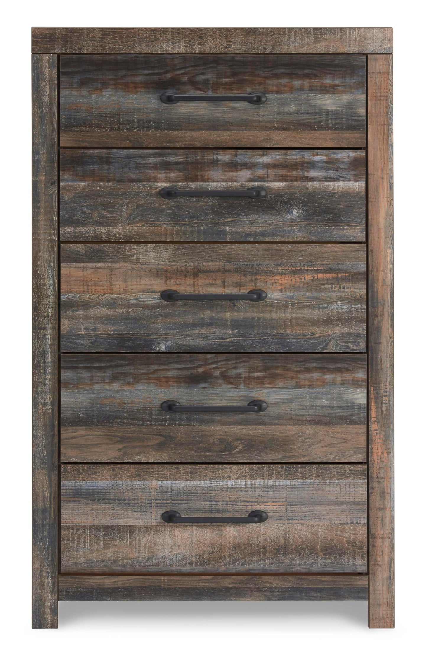 Signature Design by Ashley Drystan Casual 5 Drawer Chest, Dark Brown & Gray