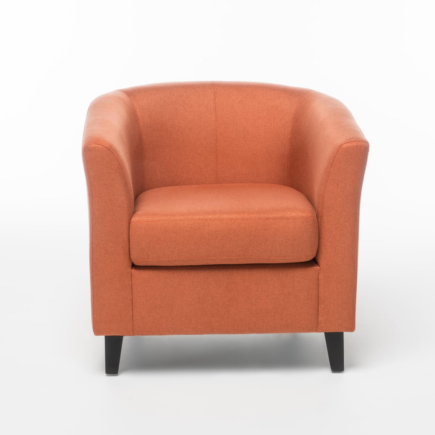 Christopher Knight Home Club Chair Accent Armchair for Living Room Bedroom and Office 30 Inch Deep Modern Lounge Seating, Orange