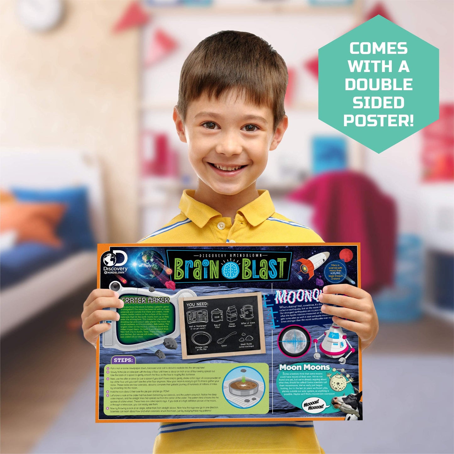 Discovery™ Mystery Crystal Geode Kit – Crack Open 10 Real Quartz Geodes| Includes Goggles, Magnifying Glass & Display Stands| Educational STEM Geology Toy for Kids| Science Activity Set Gift| Ages 6+