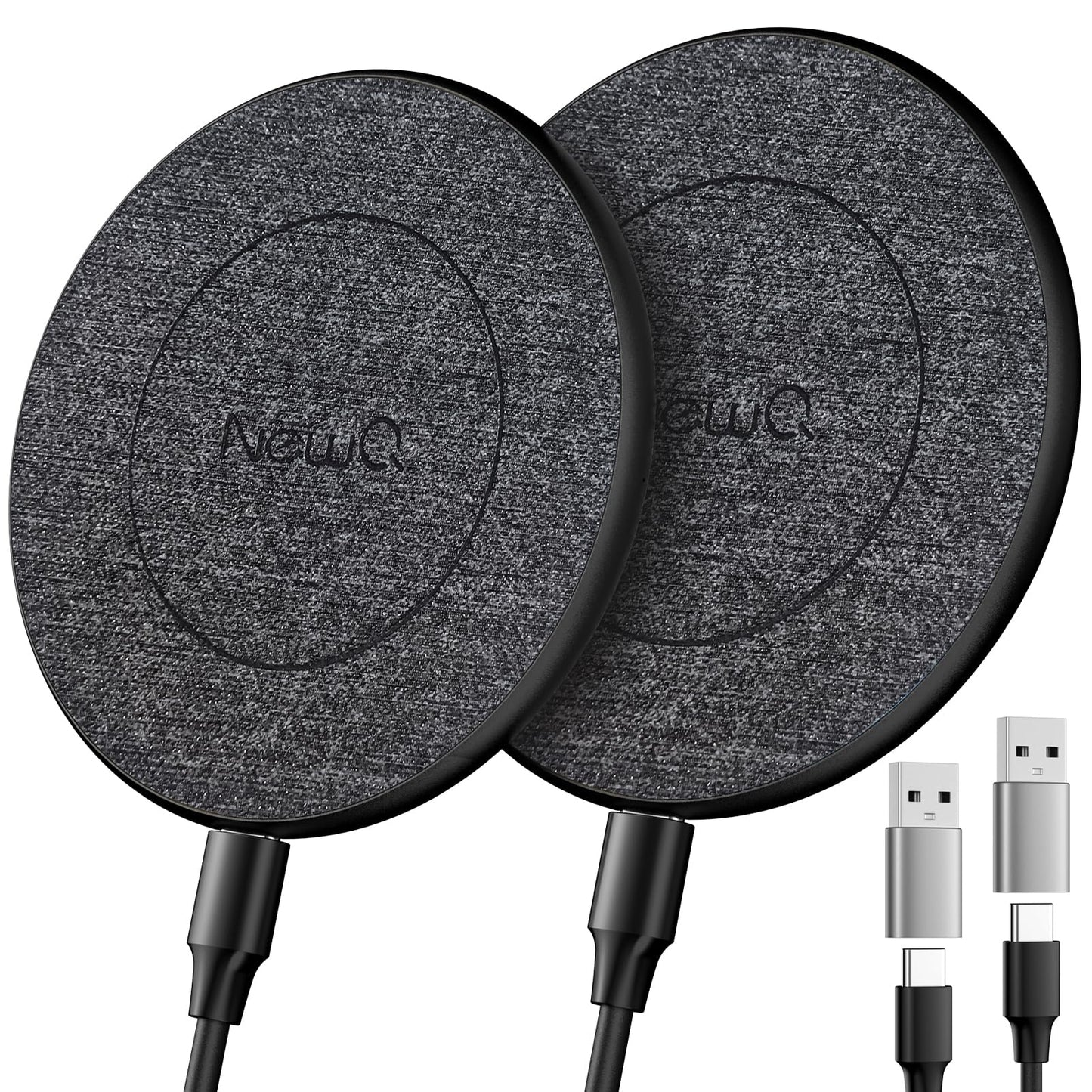 NewQ Wireless Charger, 15W Max Wireless Charging Pad for iPhone 15 14 13 12 11 X 8 Mini/SE/Pro/Max/Plus, Samsung Galaxy S23/S22/S21/S20/S10/S9/S8/S7/Note20/10/9/8, Air Pods/Pro/Galaxy Buds/+, 1 Pack