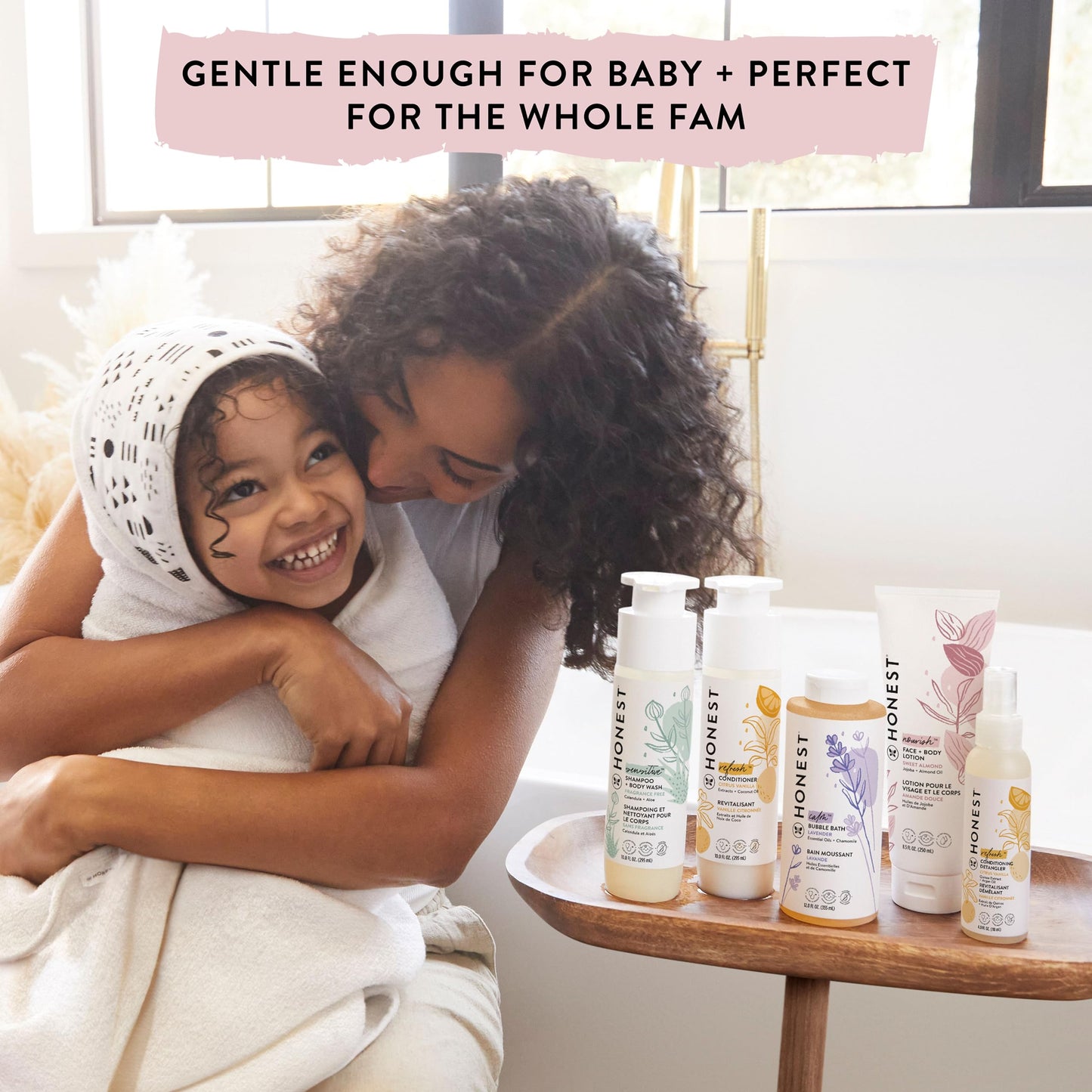 The Honest Company 2-in-1 Cleansing Shampoo + Body Wash for Sensitive Skin | Gentle for Baby | Naturally Derived, Tear-free, Hypoallergenic | Fragrance Free, 10 fl oz
