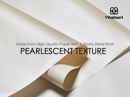 Vitalizart White Wrapping Paper Set 17" Pearly-Lustre With Silk Like Satin Ribbon & Gift Tags Recyclable Christmas Gift Wrapping Birthday Baby Shower Wedding Handmade Crafts 197"(16.4 Ft)