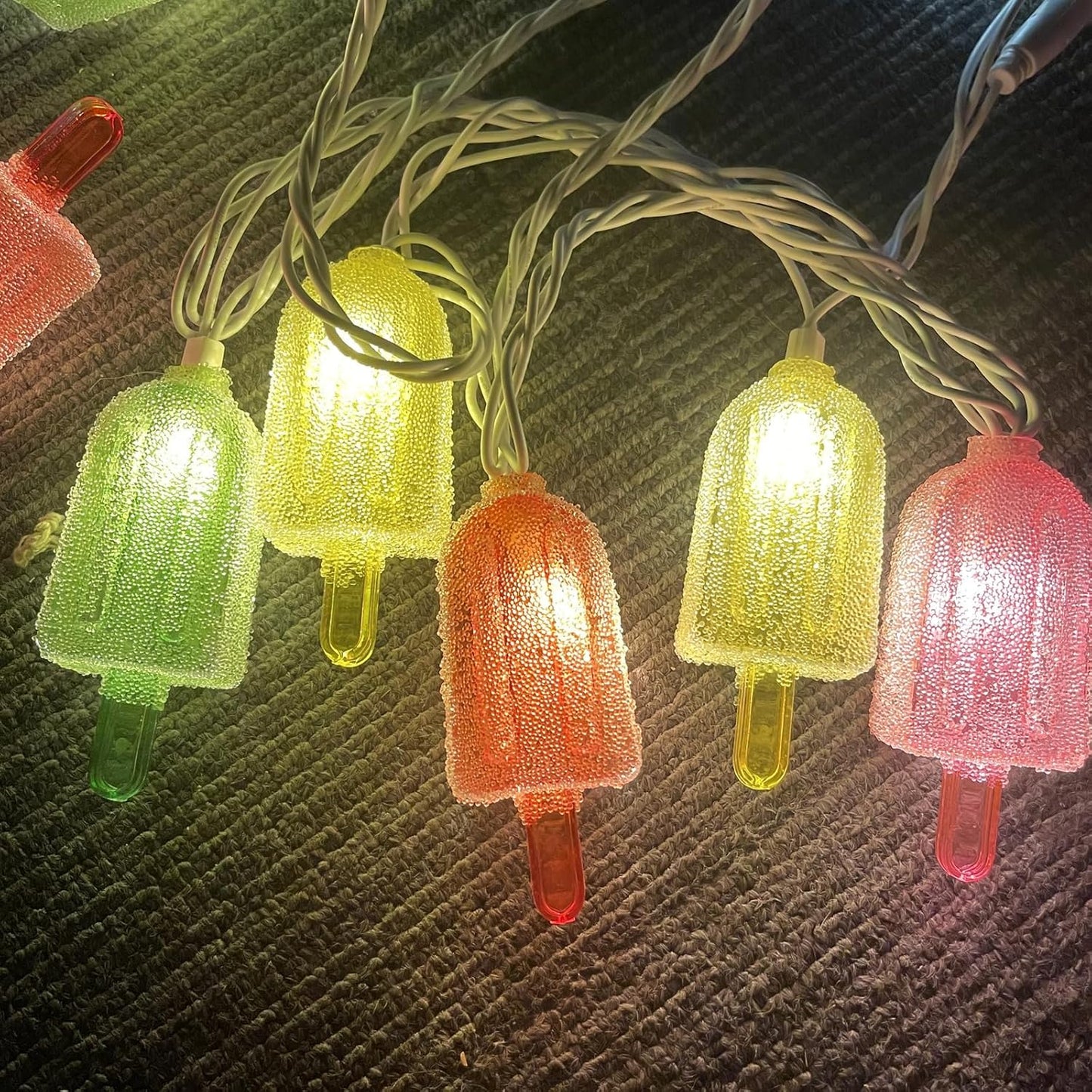 Colorful Ice Cream String Light, 8.5FT Popsicle String Light with 10 Lights, Summer Fairy Night Lights