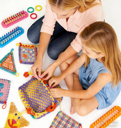 VALOZENC 800PCS Loom Refill Loops, 8 Color Loom Loops for Potholder Making Weaving Crafts Flexible DIY for Family Projects