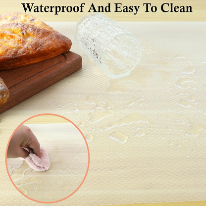 Non Adhesive Shelf Liners for Kitchen Cabinets, 11 Inch Wide X 20 Ft Waterproof Non Slip Liner