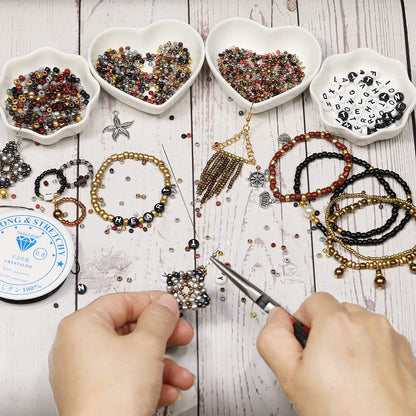 VOOMOLOVE 12/0 Glass Seed Beads About 15800pcs 24 Colors 2mm Loose Seed Beads Kit Bracelet Making with 24-Grid Plastic Storage Box for Jewelry Making（24 Colors）