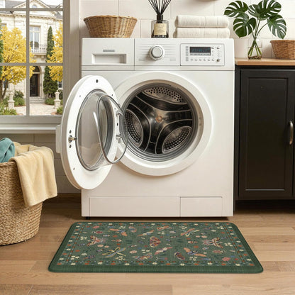 20''x31'', Set, LEEVAN Anti Fatigue Mats for Kitchen Floor Non-Slip, Cushioned Kitchen Mats for Floor Green Memory Foam