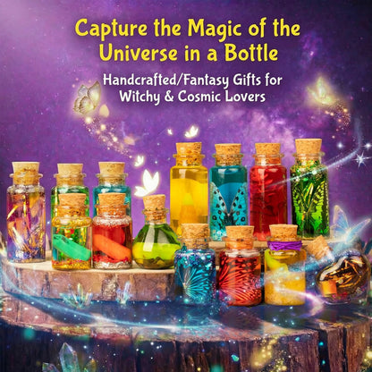 Alritz Fairy Potions Kit for Kids - Magic Potion Making Kit 20 Bottles, Glitter Crystals, Gifts for Girls Ages 6+ Year Old, Creative Craft Indoor Activity Party Birthday