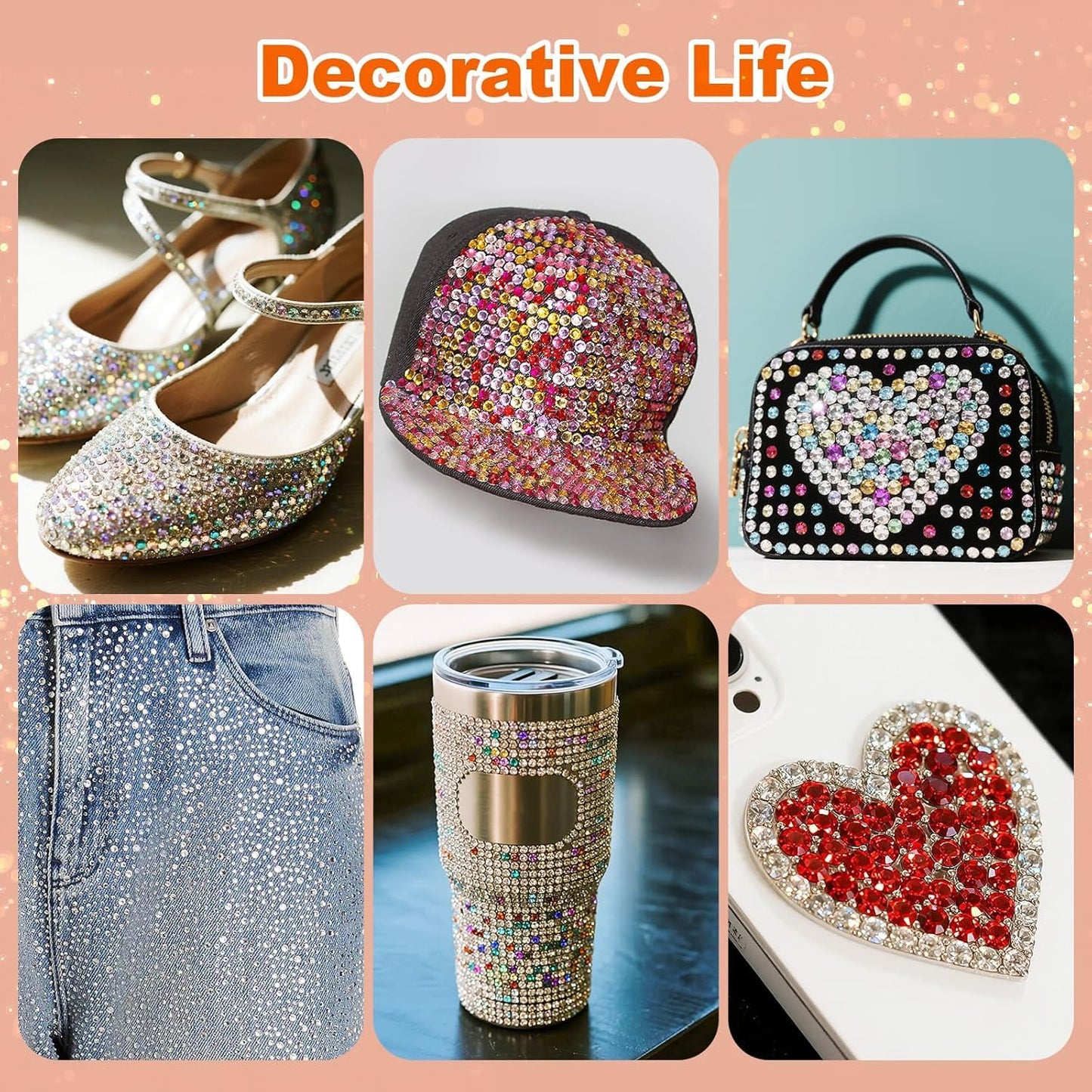 46000Pcs 40 Colors Jelly Rhinestones for Bedazzling, 3mm Resin Flatback Gems for Diamond Art, Bedazzler Kit with 3Pcs B7000 Jewelry Glue for Crafting Bedazzled Book Shoes Nail