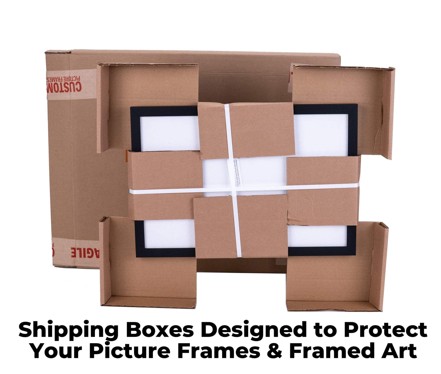 16x16 Shadow Box White Display Frame with Interior Size 16x16 by 1 Inches Deep Includes Shatter Resistant Acrylic Plexiglass, Backing and Hanging Hardware
