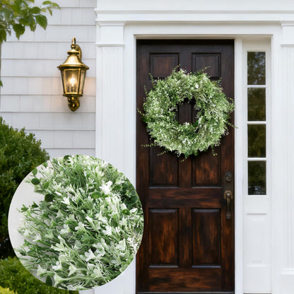 NIOPELO 24'' Eucalyptus Wreath for Front Door - Artificial All Season Wreath for Wedding Farmhouse Porch Wall Room Home Decor