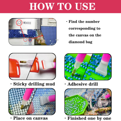 Eiflow DIY Diamond Art Kit for Adults Daisy Flower, 5D Diamonds Painting Kit Craft Gem Art Colorful Flower Full Round Drill(13.8x13.8inch/35x35cm)