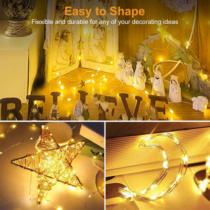 24 Pack [3 7ft 20 btfarm Fairy Lights Battery Operated Modes], Led Twinkle Lights String Lights Waterproof Bulk Small