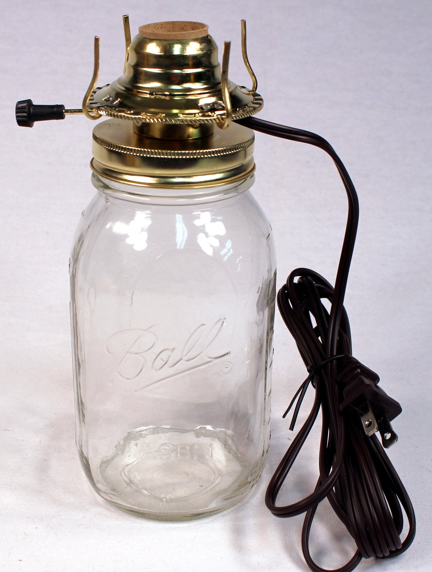 Creative Hobbies® M999EM Mason Jar Electric Oil Lamp Burner DIY Conversion Kit, Pre-Wired and Ready To Use